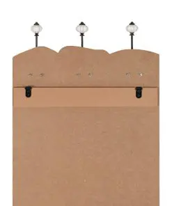 vidaXL Wall-mounted Coat Rack with 6 Hooks 120×40 cm MEN LADIES