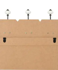 vidaXL Wall-mounted Coat Rack with 6 Hooks 120×40 cm FAMILY RULES