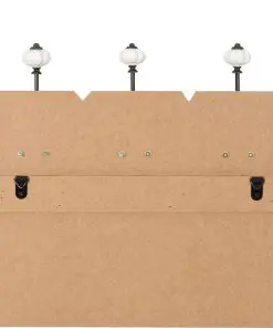 vidaXL Wall-mounted Coat Rack with 6 Hooks 120×40 cm HAPPY LOVE