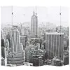 vidaXL Folding Room Divider 228×180 cm New York by Day Black and White
