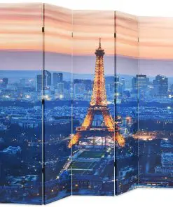 vidaXL Folding Room Divider 200×180 cm Paris by Night