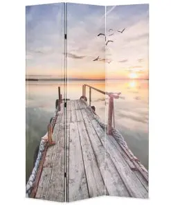 vidaXL Folding Room Divider 120×170 cm Lake