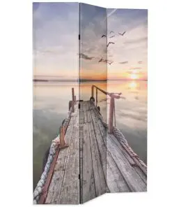 vidaXL Folding Room Divider 120×170 cm Lake