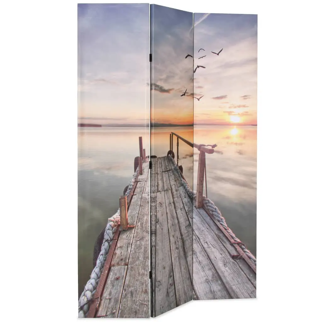 vidaXL Folding Room Divider 120×170 cm Lake