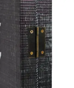 vidaXL Folding Room Divider 120×170 cm Feathers Black and White