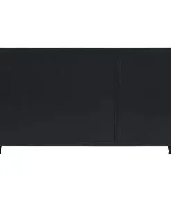vidaXL Sideboard Metal Industrial Style 120x35x70 cm Black