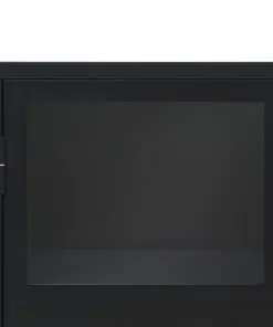 vidaXL Sideboard Metal Industrial Style 120x35x70 cm Black