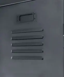 vidaXL Locker Cabinet Metal Industrial Style 90x45x180 cm