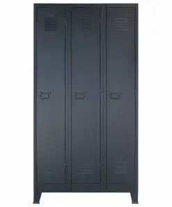 vidaXL Locker Cabinet Metal Industrial Style 90x45x180 cm