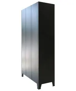 vidaXL Locker Cabinet Metal Industrial Style 90x45x180 cm