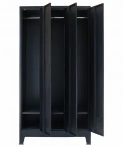 vidaXL Locker Cabinet Metal Industrial Style 90x45x180 cm