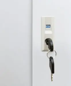 vidaXL Office Cabinet with Sliding Doors Metal 90x40x90 cm Grey