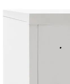 vidaXL Office Cabinet with Sliding Doors Metal 90x40x90 cm Grey