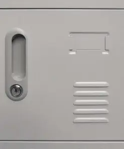 vidaXL Locker Cabinet with 18 Compartments Metal 90x40x180 cm