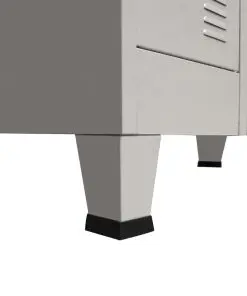 vidaXL Locker Cabinet with 18 Compartments Metal 90x40x180 cm
