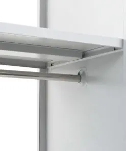 vidaXL Locker Cabinet with Coat Rack Blue and Grey 110x45x180 cm Metal