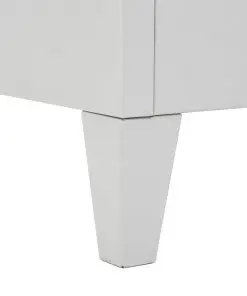 vidaXL Locker Cabinet with Coat Rack Blue and Grey 110x45x180 cm Metal