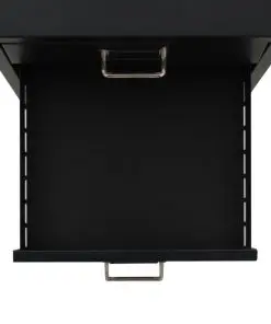 vidaXL Filing Cabinet with 5 Drawers Metal 28x35x35 cm Black