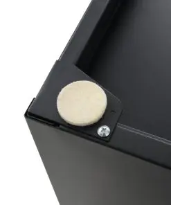 vidaXL Filing Cabinet with 5 Drawers Metal 28x35x35 cm Black