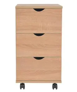 vidaXL Drawer Unit 33x45x60 cm Oak