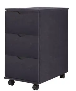 vidaXL Drawer Unit 33x45x60 cm Black