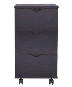 vidaXL Drawer Unit 33x45x60 cm Black