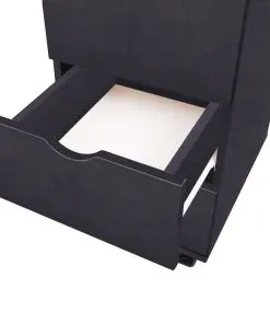 vidaXL Drawer Unit 33x45x60 cm Black