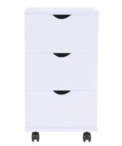 vidaXL Drawer Unit 33x45x60 cm White