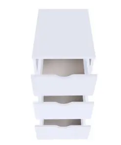 vidaXL Drawer Unit 33x45x60 cm White