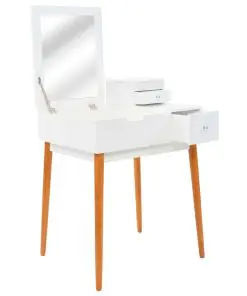 vidaXL Dressing Table with Mirror MDF 60x50x86 cm