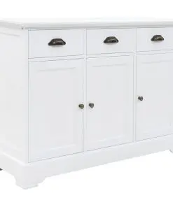 vidaXL Sideboard with 3 Doors MDF and Pinewood 105x35x77.5 cm