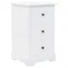 vidaXL Bedside Cabinet MDF and Pinewood 35x32x59 cm