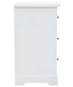 vidaXL Bedside Cabinet MDF and Pinewood 35x32x59 cm