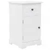 vidaXL Bedside Cabinet MDF and Pinewood 35x32x59 cm