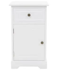 vidaXL Bedside Cabinet MDF and Pinewood 35x32x59 cm