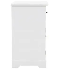 vidaXL Bedside Cabinet MDF and Pinewood 35x32x59 cm