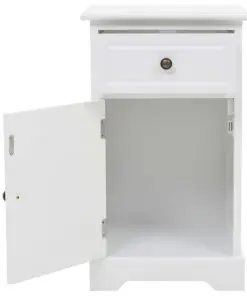 vidaXL Bedside Cabinet MDF and Pinewood 35x32x59 cm