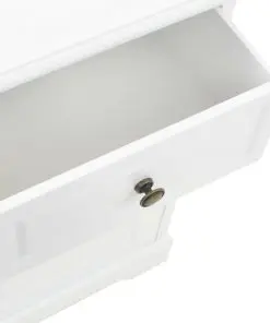 vidaXL Bedside Cabinet MDF and Pinewood 35x32x59 cm