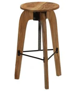 vidaXL Bar Chairs 2 pcs Solid Acacia Wood