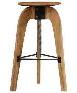 vidaXL Bar Chairs 2 pcs Solid Acacia Wood