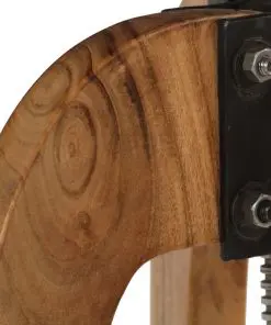 vidaXL Bar Chairs 2 pcs Solid Acacia Wood