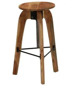 vidaXL Bar Chairs 2 pcs Solid Acacia Wood