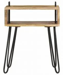 vidaXL Bedside Table Solid Mango Wood 40x34x47 cm