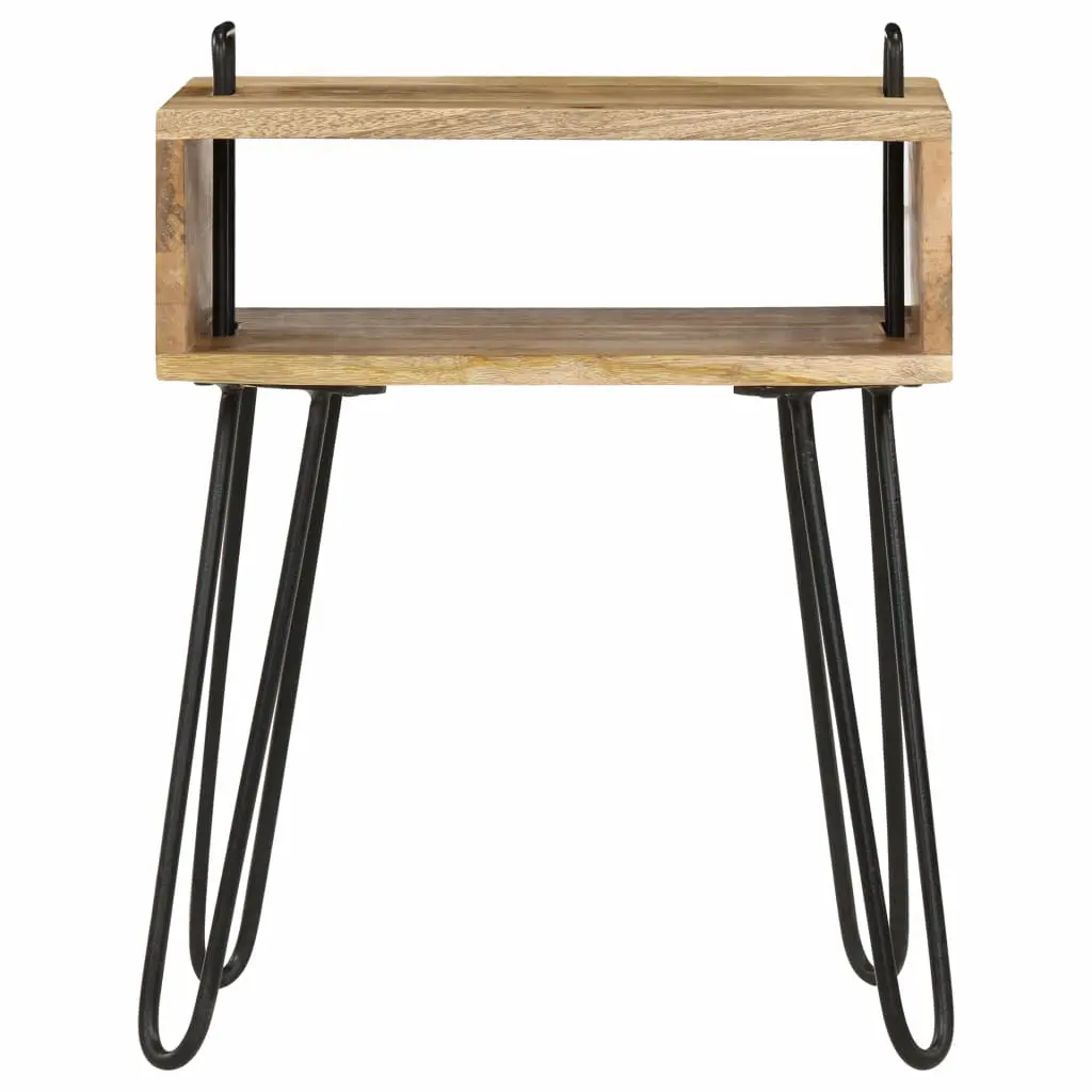 vidaXL Bedside Table Solid Mango Wood 40x34x47 cm