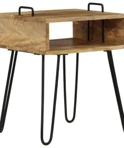 vidaXL Bedside Table Solid Mango Wood 40x34x47 cm
