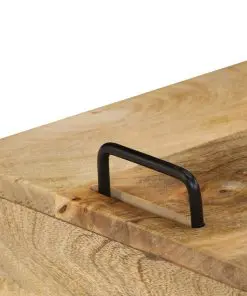 vidaXL Bedside Table Solid Mango Wood 40x34x47 cm