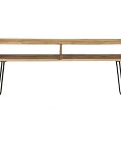 vidaXL TV Stand Solid Mango Wood 110x35x45 cm