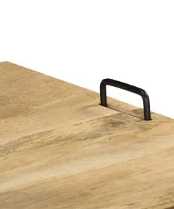 vidaXL TV Stand Solid Mango Wood 110x35x45 cm