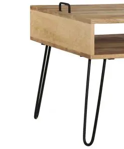 vidaXL TV Stand Solid Mango Wood 110x35x45 cm