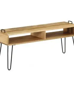 vidaXL TV Stand Solid Mango Wood 110x35x45 cm
